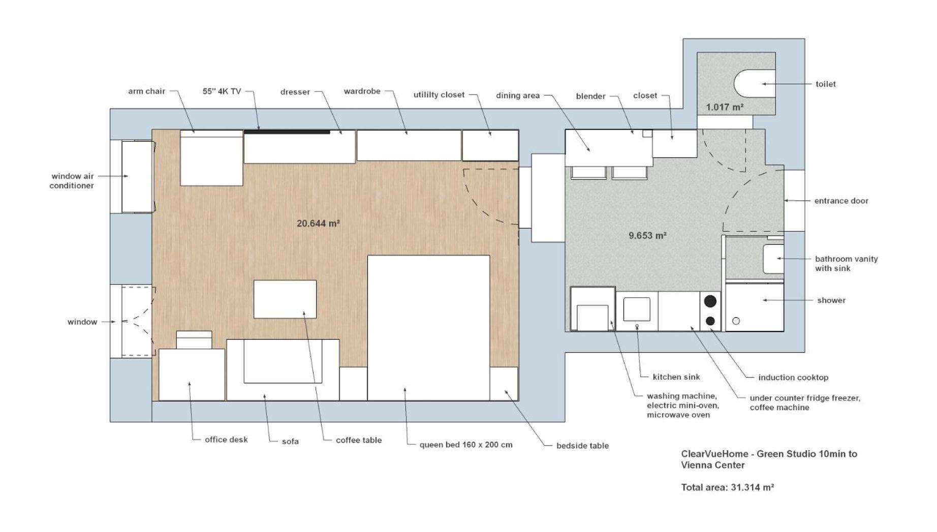 Clearvuehome - Green Studio 10Min To Vienna Center Eksteriør bilde